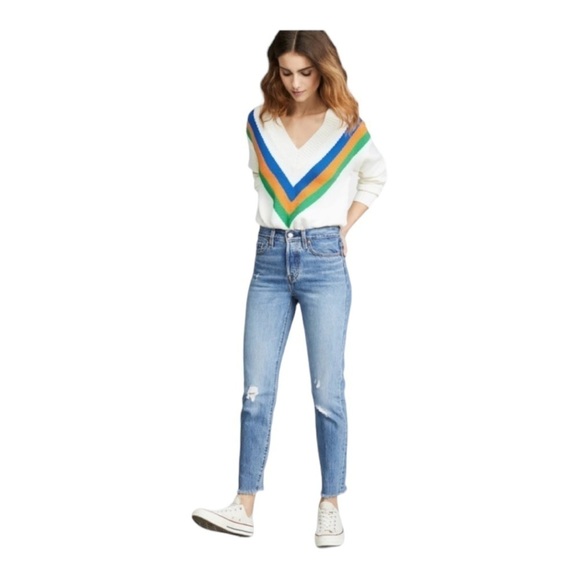 Levi's Premium Wedgie Fit Ankle Jeans - Picture 1 of 12